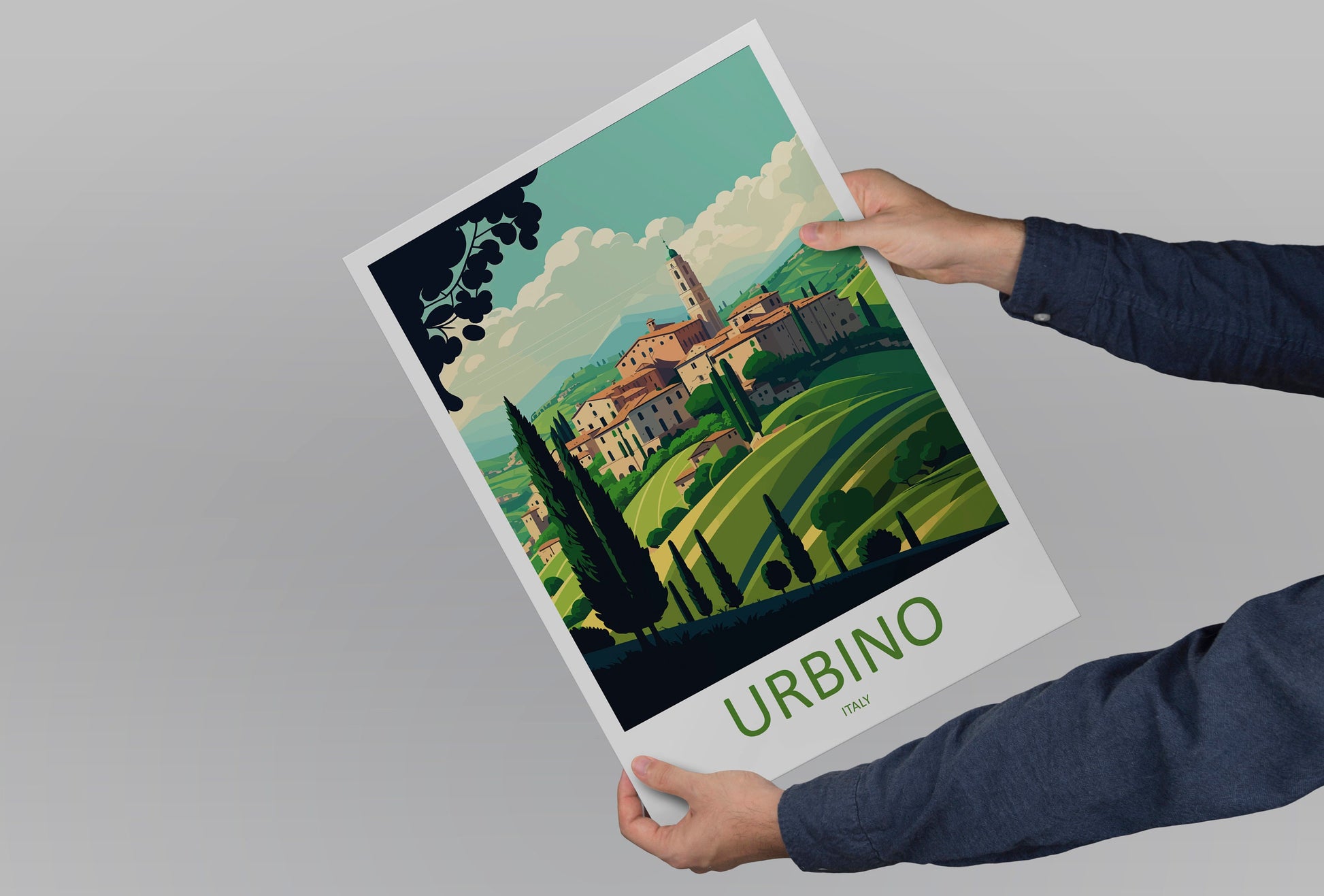 Urbino Travel Print Wall Art Urbino Wall Hanging Home Décor Urbino Gift Art Lovers Italy Art Lover Gift Urbino Print Urbino Italy Wall Print