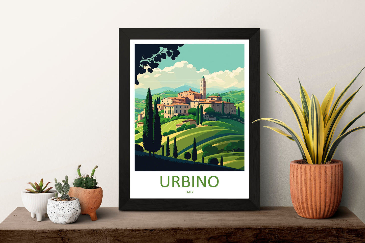 Urbino Travel Print Wall Art Urbino Wall Hanging Home Décor Urbino Gift Art Lovers Italy Art Lover Gift Urbino Print Urbino Italy Wall Print