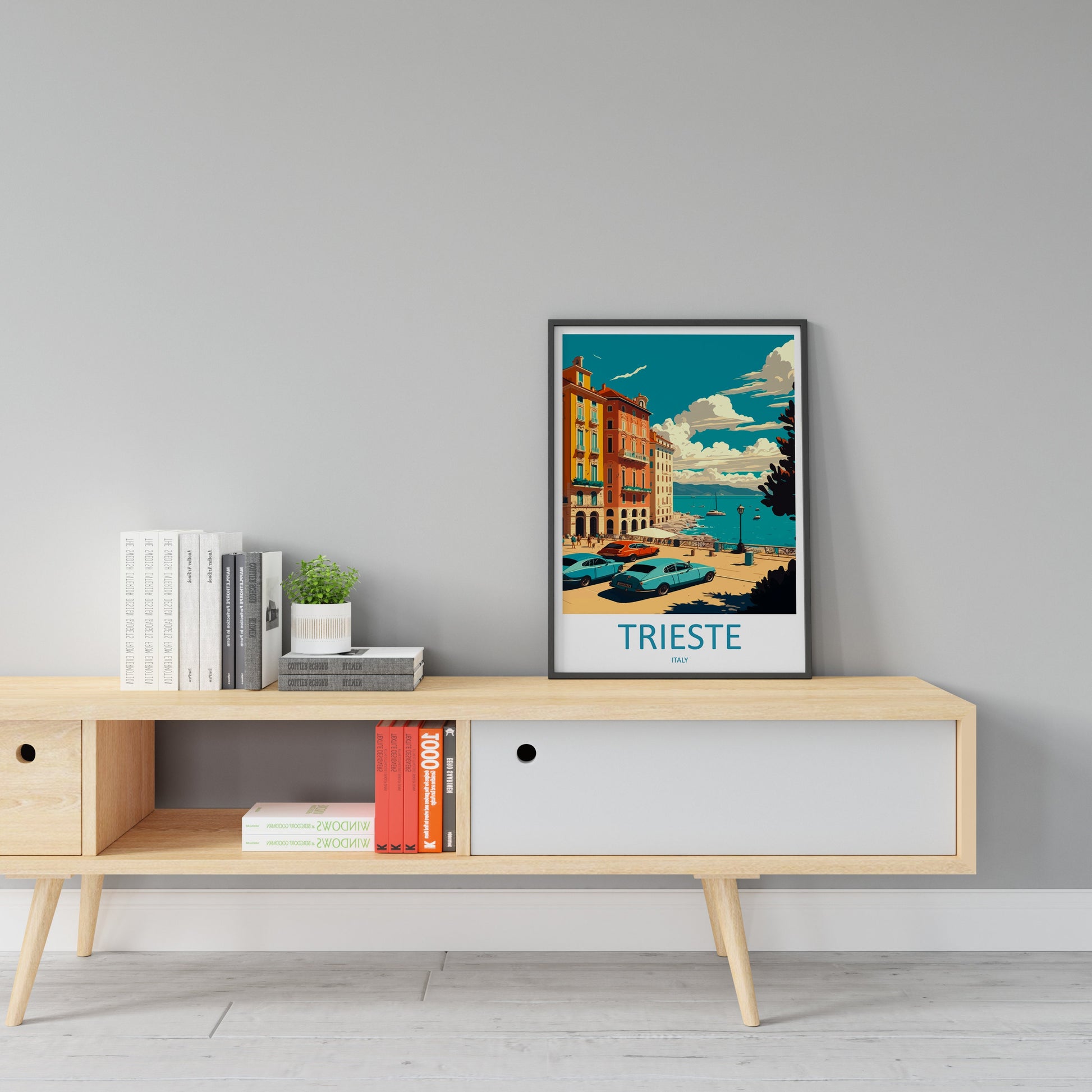 Trieste Travel Print Wall Art Trieste Wall Hanging Home Décor Trieste Gift Art Lovers Italy Art Lover Gift Trieste Print Trieste Italy Art