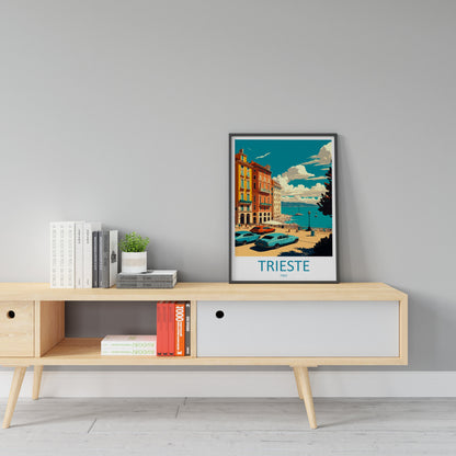 Trieste Travel Print Wall Art Trieste Wall Hanging Home Décor Trieste Gift Art Lovers Italy Art Lover Gift Trieste Print Trieste Italy Art