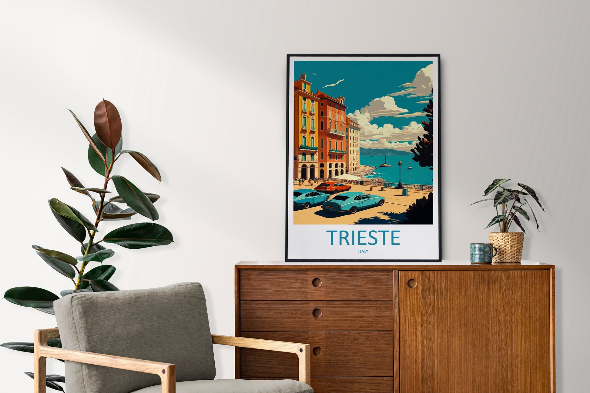 Trieste Travel Print Wall Art Trieste Wall Hanging Home Décor Trieste Gift Art Lovers Italy Art Lover Gift Trieste Print Trieste Italy Art