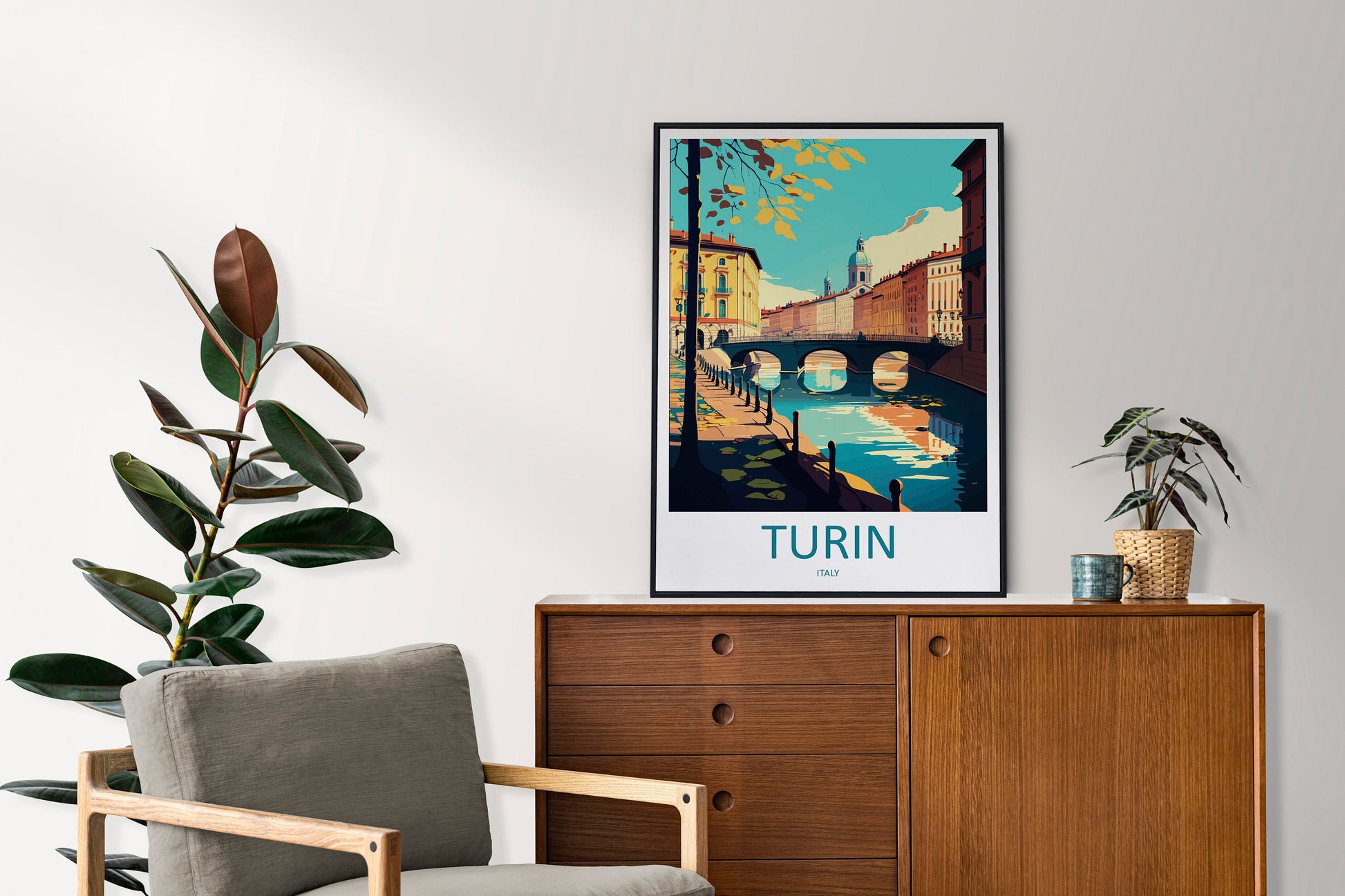 Turin Travel Print Wall Art Turin Wall Hanging Home Décor Turin Gift Art Lovers Italy Art Lover Gift Turin Print Turin Italy Art