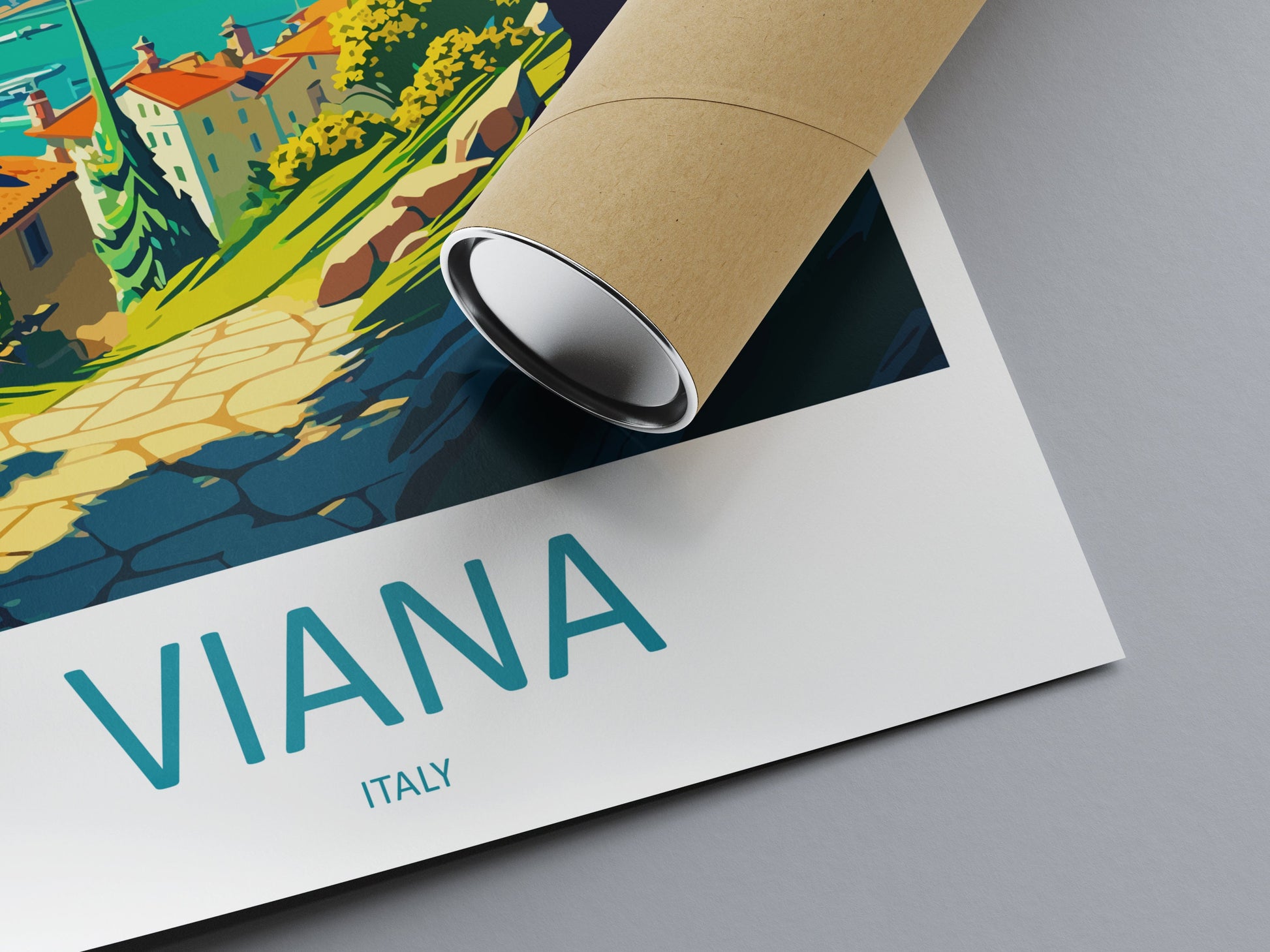Viana Travel Print Wall Art Viana Wall Hanging Home Décor Viana Gift Art Lovers Italy Art Lover Gift Viana Print Viana Italy Art Poster