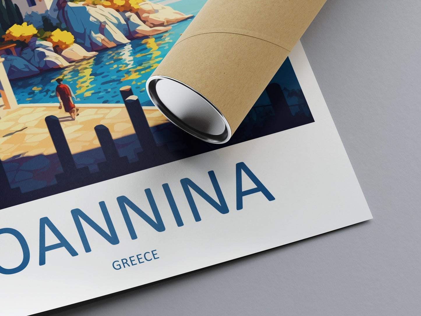 Ioannina Travel Print Wall Art Ioannina Greece Wall Hanging Home Decoration Ioannina Gift Art Lovers Wall Art Print Ioannina Greek Print Art