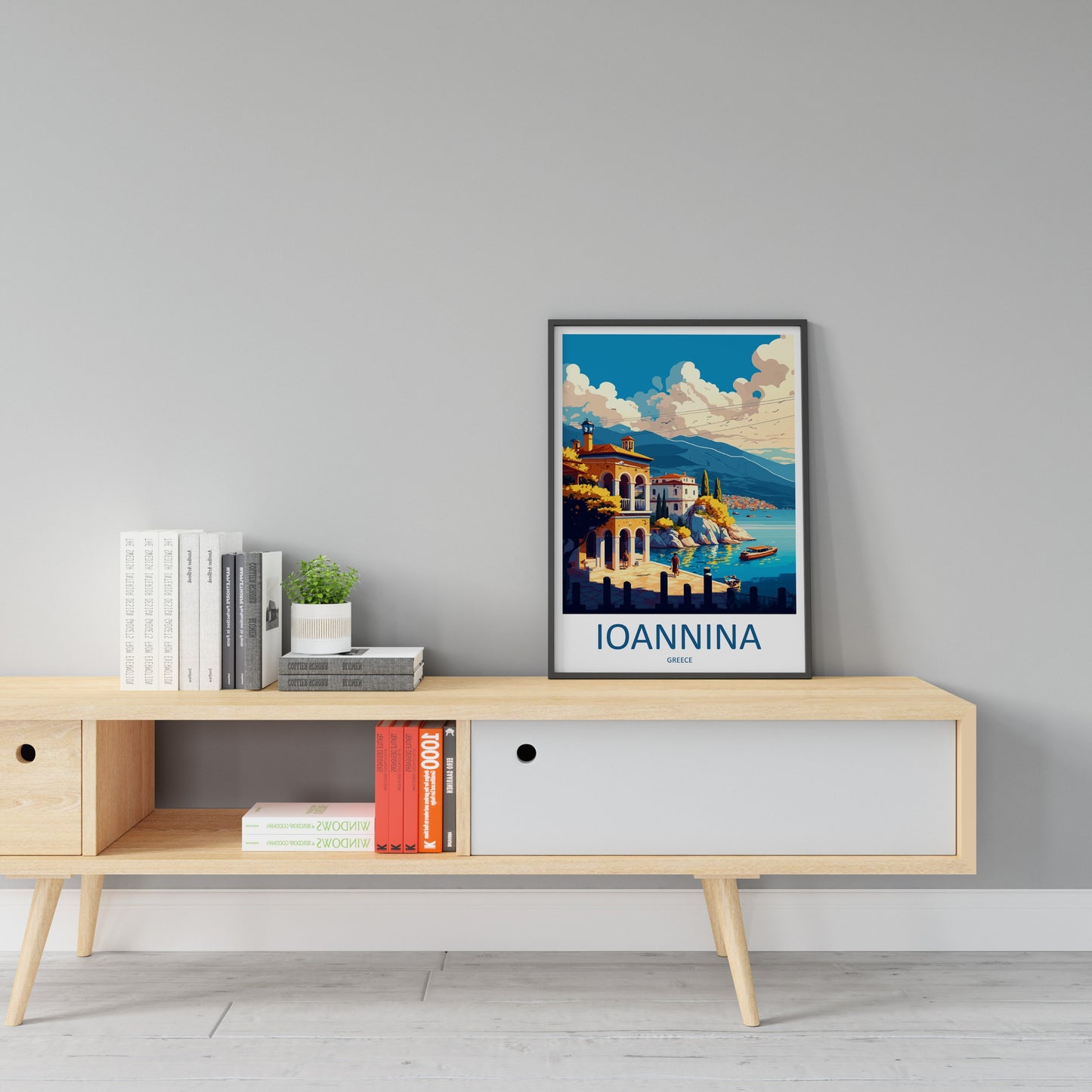 Ioannina Travel Print Wall Art Ioannina Greece Wall Hanging Home Decoration Ioannina Gift Art Lovers Wall Art Print Ioannina Greek Print Art