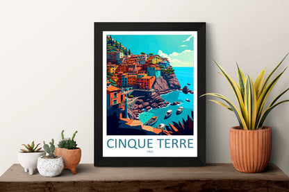 Cinque Terre Travel Print Wall Art Cinque Terre Italy Wall Hanging Home Decoration Cinque Terre Gift Art Lovers Wall Art Print Patmos Italy