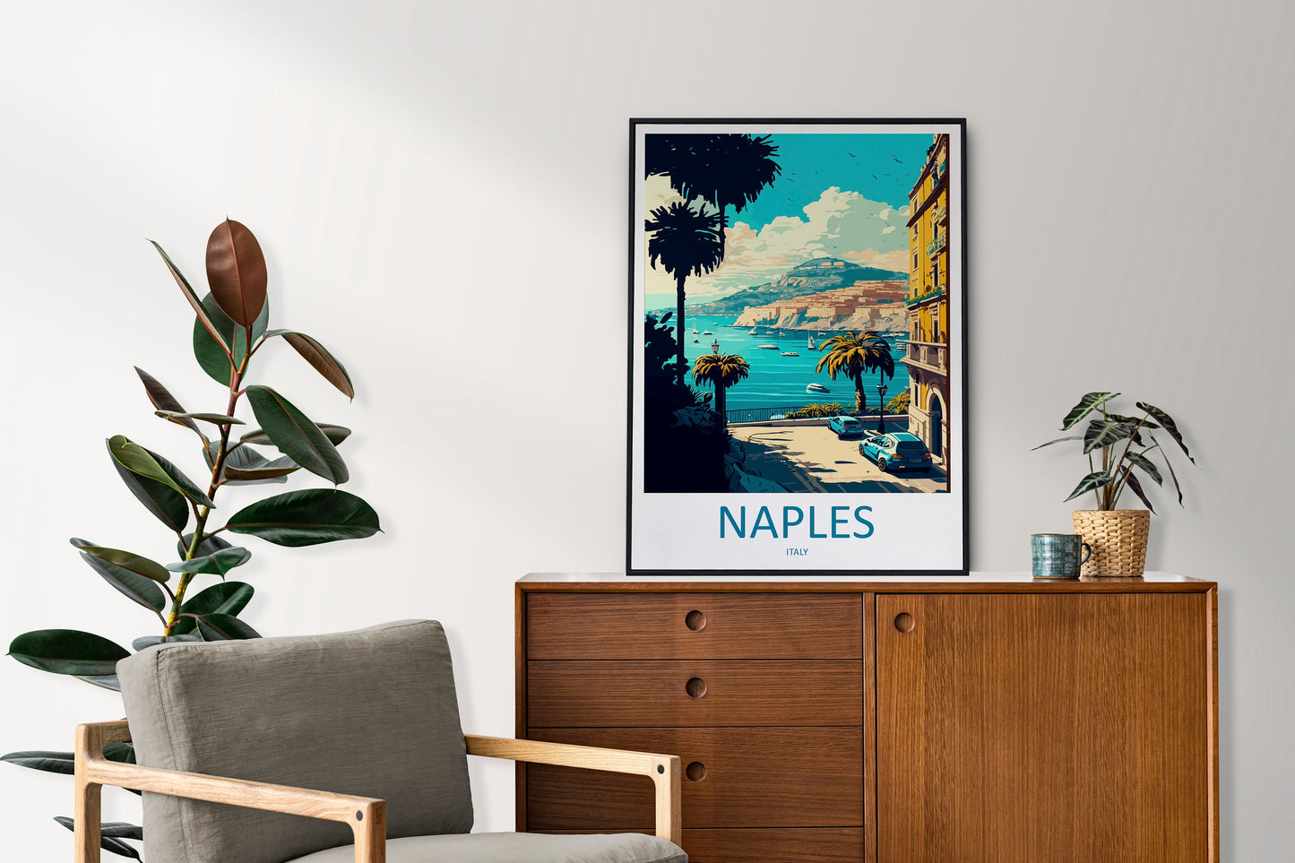 Naples Travel Print Wall Art Naples Italy Wall Hanging Home Decoration Naples Gift Art Lovers Wall Art Print Naples Italy Art Naples Art