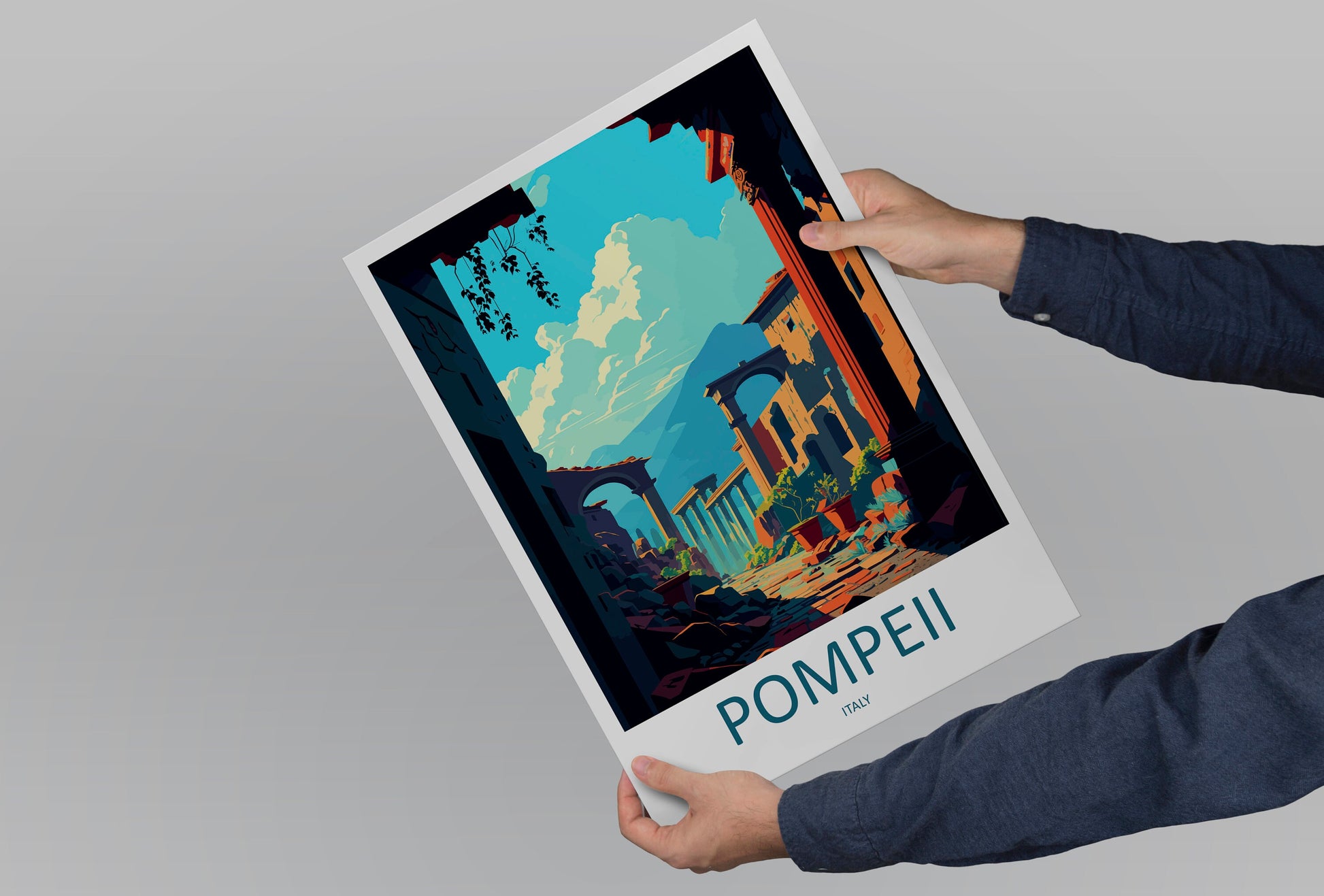 Pompeii Travel Print Wall Art Pompeii Italy Wall Hanging Home Decoration Pompeii Gift Art Lovers Wall Art Print Pompeii Italy Art Pompeii