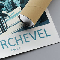 Courchevel Travel Print Wall Art Courchevel Wall Hanging Home Décor Courchevel Gift Art Lovers Ski Art Lover Gift Courchevel Print Skiing