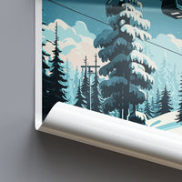 Courchevel Travel Print Wall Art Courchevel Wall Hanging Home Décor Courchevel Gift Art Lovers Ski Art Lover Gift Courchevel Print Skiing