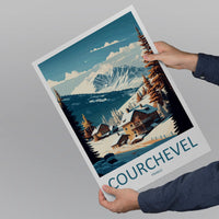 Courchevel Travel Print Wall Art Courchevel Wall Hanging Home Décor Courchevel Gift Art Lovers Ski Art Lover Gift Courchevel Print Skiing