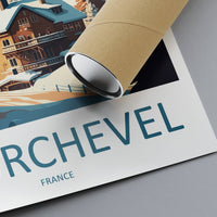 Courchevel Travel Print Wall Art Courchevel Wall Hanging Home Décor Courchevel Gift Art Lovers Ski Art Lover Gift Courchevel Print Skiing