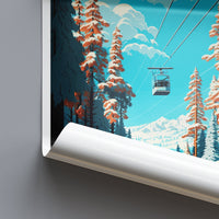 Meribel Travel Print Wall Art Meribel Wall Hanging Home Décor Meribel Gift Art Lovers Ski Art Lover Gift Meribel Print Skiing Wall Decor