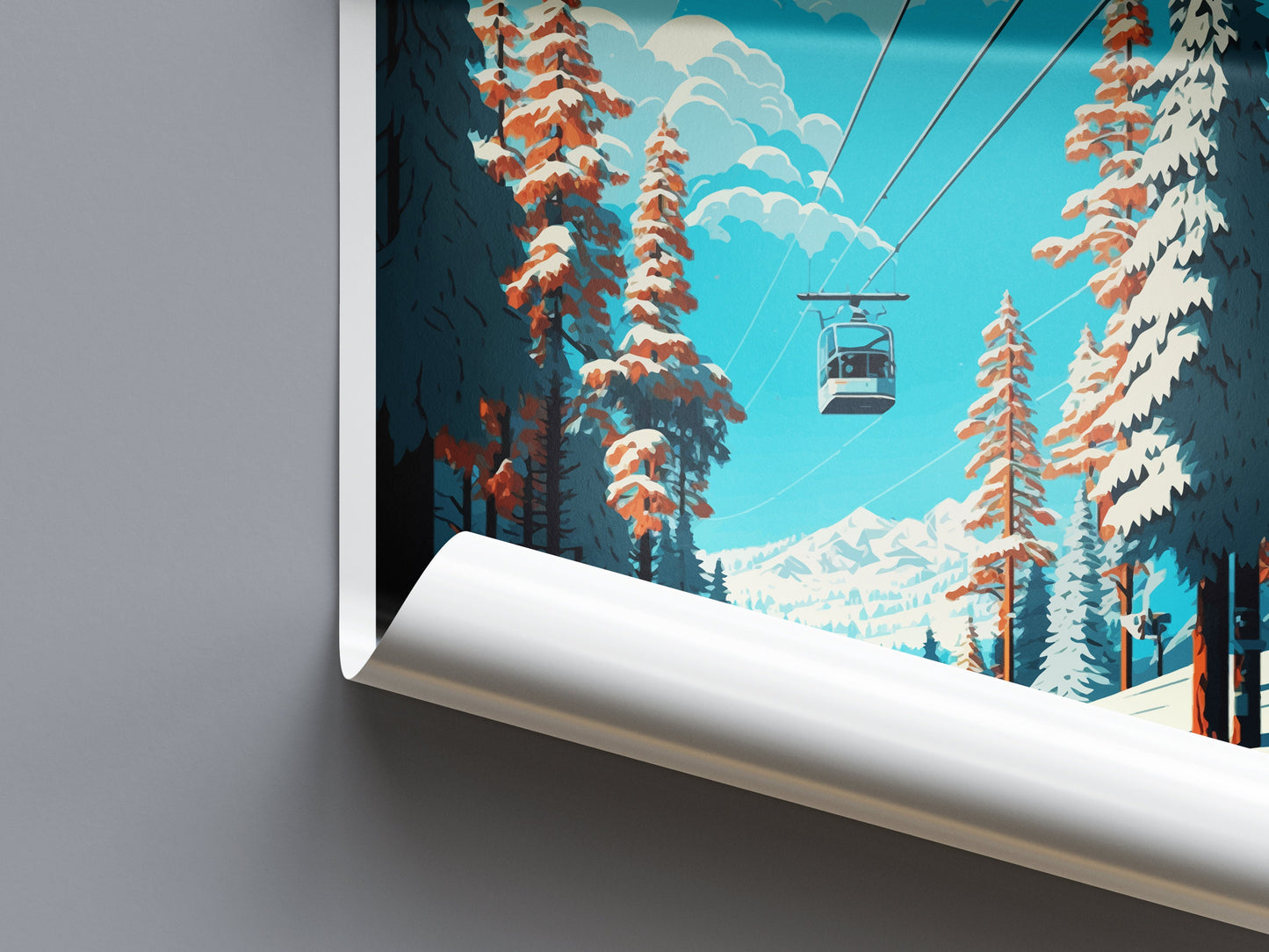Meribel Travel Print Wall Art Meribel Wall Hanging Home Décor Meribel Gift Art Lovers Ski Art Lover Gift Meribel Print Skiing Wall Decor