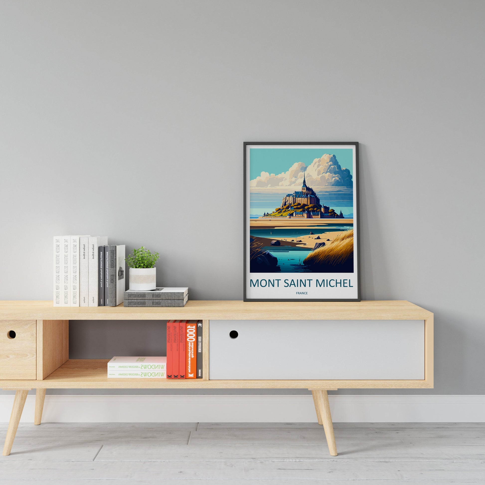 Mont Saint Michel Travel Print Wall Art Mont Saint Michel Wall Hanging Home Décor Mont Saint Michel Gift Art Lovers France Art Lover Gift