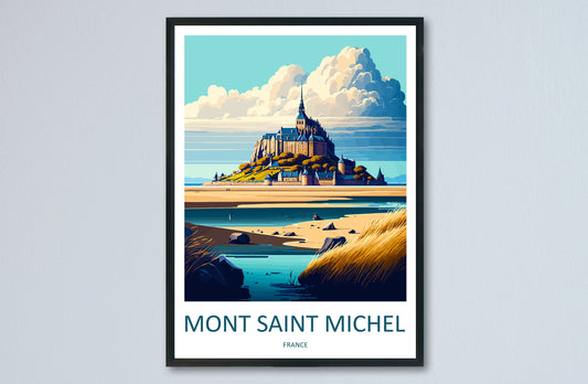 Mont Saint Michel Travel Print Wall Art Mont Saint Michel Wall Hanging Home Décor Mont Saint Michel Gift Art Lovers France Art Lover Gift