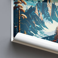 Chamonix Travel Print Wall Art Chamonix Wall Hanging Home Décor Chamonix Gift Art Lovers Ski Art Lover Gift Chamonix Print Skiing Artwork