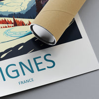 Tignes Travel Print Wall Art Tignes Wall Hanging Home Décor Tignes Gift Art Lovers Ski Art Lover Gift Tignes Print Skiing Tignes Ski Art