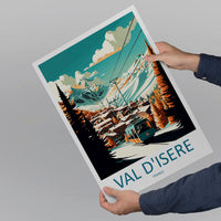 Val d'isere Travel Print Wall Art Val d'isere Wall Hanging Home Décor Val d'isere Gift Art Lovers Ski Art Lover Gift Val d'isere Print Ski