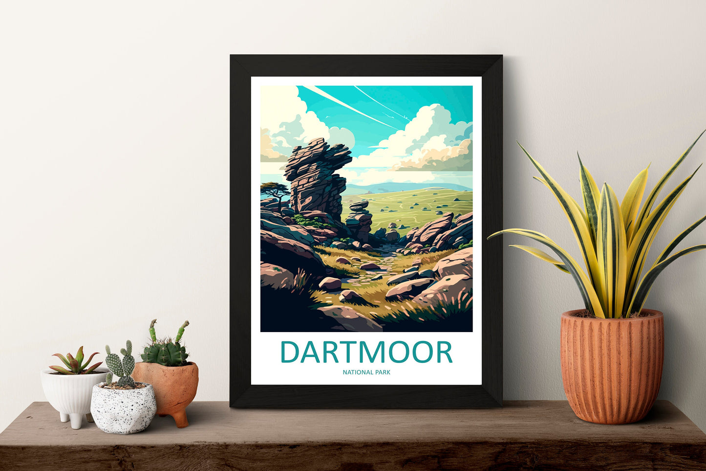 Dartmoor Travel Print Wall Art Dartmoor Wall Hanging Home Deco National Park Gift Art Lovers Wall Art Print Dartmoor National Park Wall Art