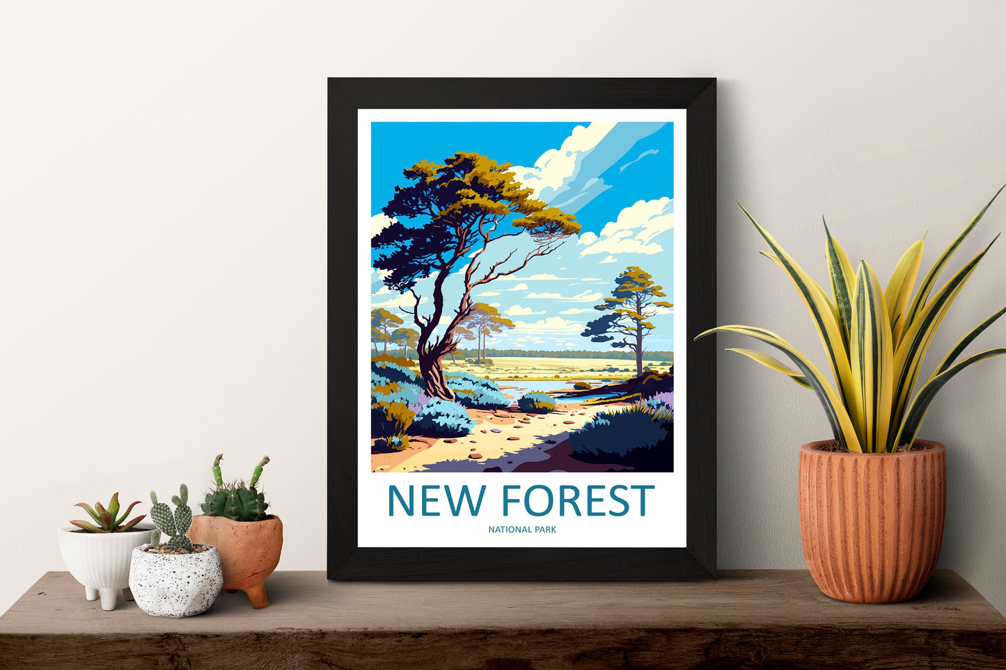 New Forest Travel Print Wall Art New Forest Wall Hanging Home Decor National Park Gift New Forest Lovers Wall Art Print New Forest National