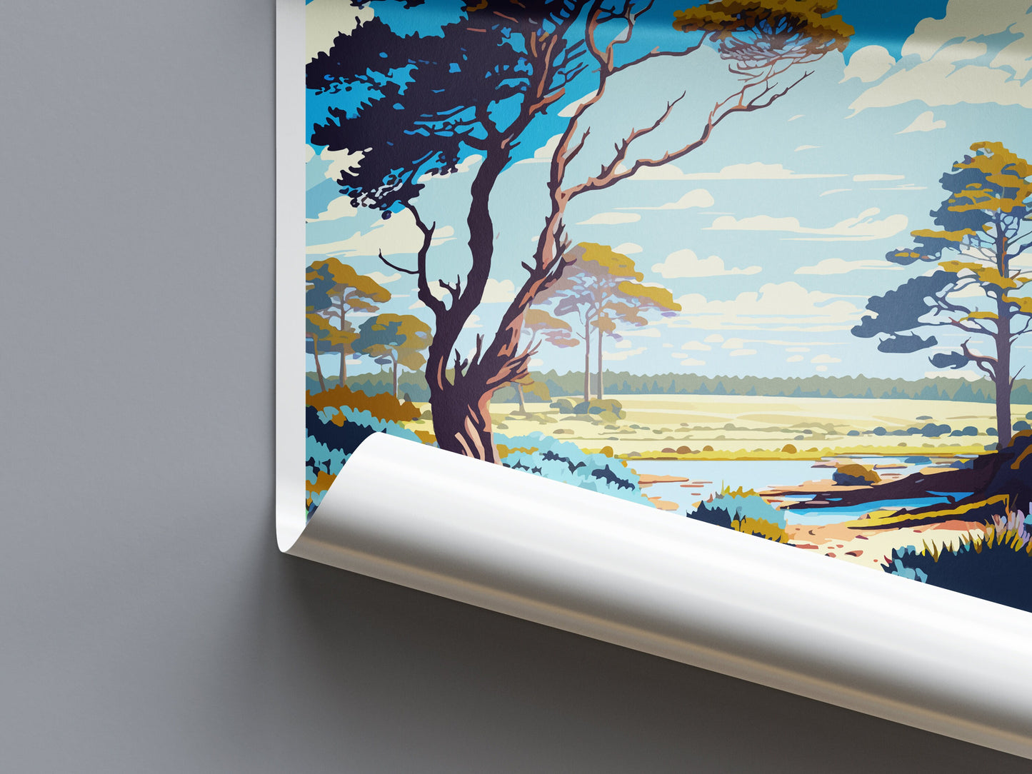 New Forest Travel Print Wall Art New Forest Wall Hanging Home Decor National Park Gift New Forest Lovers Wall Art Print New Forest National
