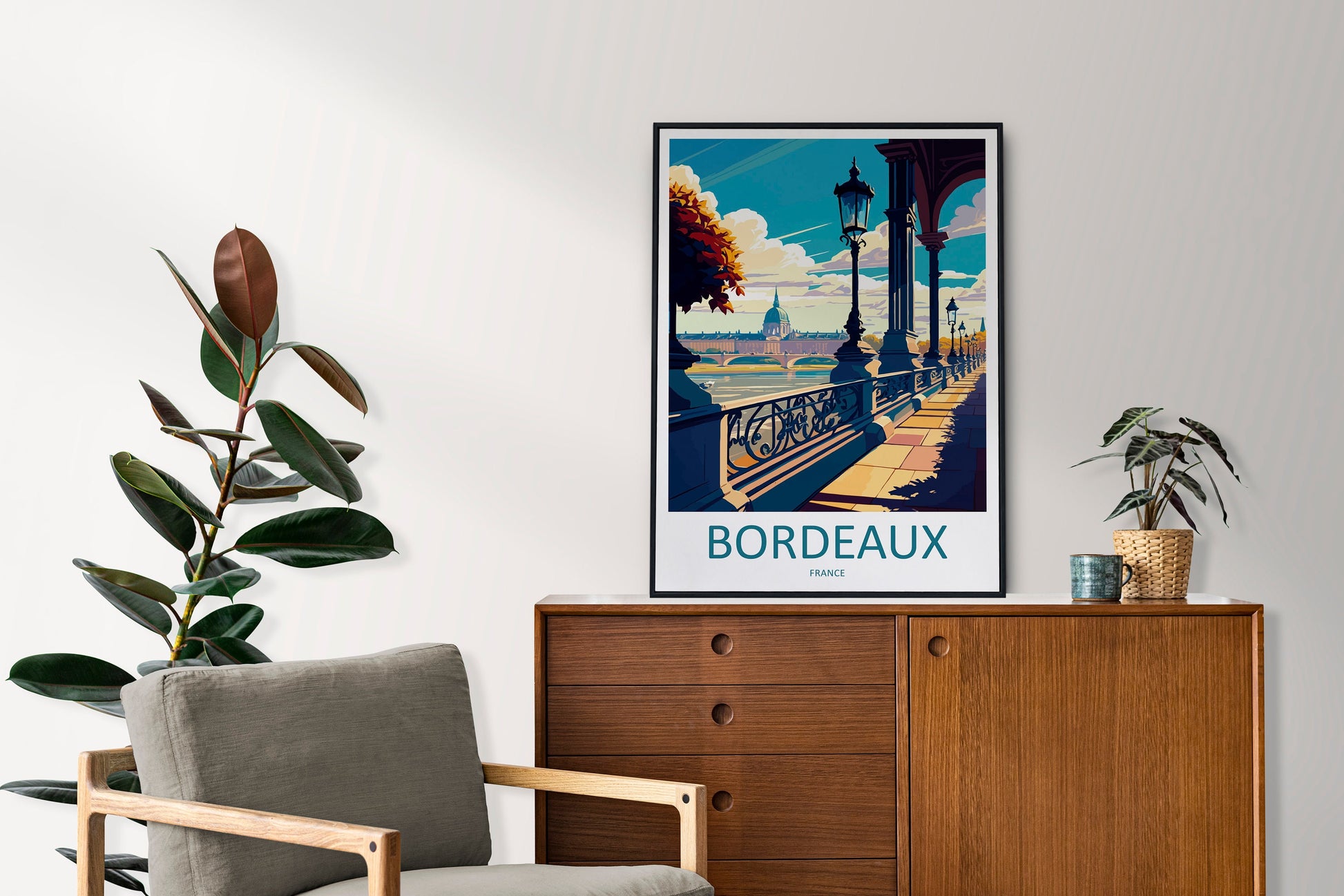 Bordeaux Travel Print Wall Art Bordeaux France Wall Hanging Home Decoration Bordeaux Gift Art Lovers Wall Art Print Bordeaux Wall Art