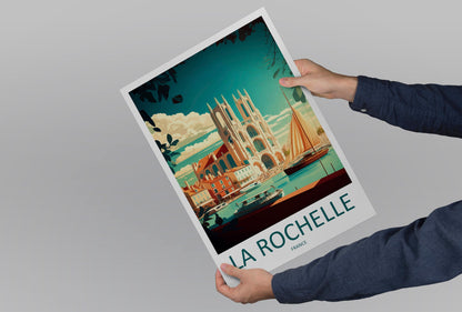 La Rochelle Travel Print Wall Art La Rochelle Wall Hanging Home Décor La Rochelle Gift Art Lovers France Art Lover Gift La Rochelle Print