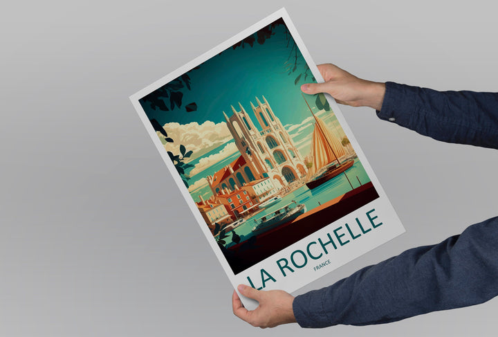 La Rochelle Travel Print Wall Art La Rochelle Wall Hanging Home Décor La Rochelle Gift Art Lovers France Art Lover Gift La Rochelle Print
