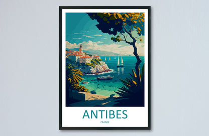 Antibes Travel Print Wall Art Antibes Wall Hanging Home Décor Antibes Gift Art Lovers France Art Lover Gift Antibes Print France Artwork
