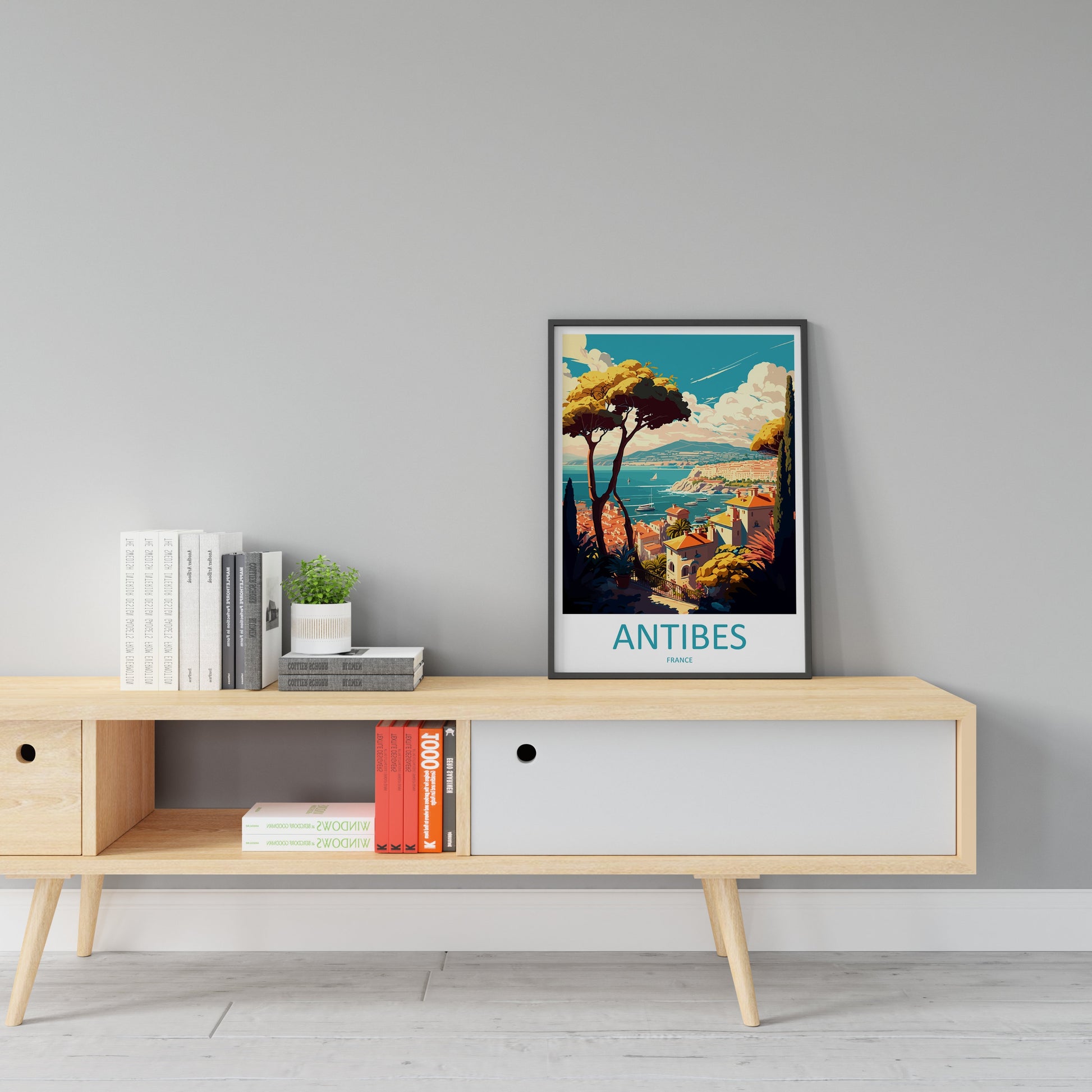 Antibes Travel Print Wall Art Antibes Wall Hanging Home Décor Antibes Gift Art Lovers France Art Lover Gift Antibes Print France Artwork