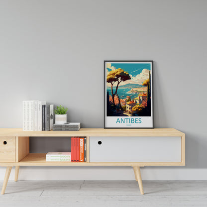 Antibes Travel Print Wall Art Antibes Wall Hanging Home Décor Antibes Gift Art Lovers France Art Lover Gift Antibes Print France Artwork