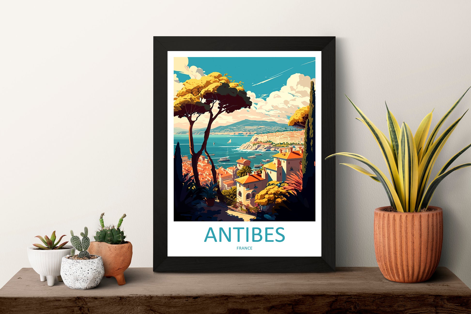 Antibes Travel Print Wall Art Antibes Wall Hanging Home Décor Antibes Gift Art Lovers France Art Lover Gift Antibes Print France Artwork