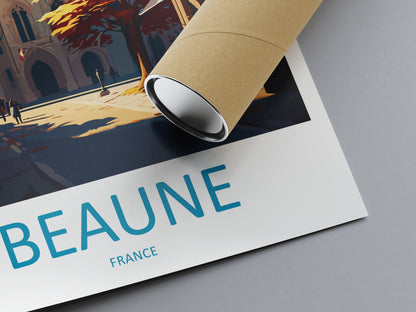 Beaune Travel Print Wall Art Beaune Wall Hanging Home Décor Beaune Gift Art Lovers France Art Lover Gift Beaune Print France Artwork Gift