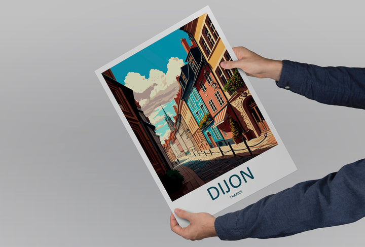 Dijon Travel Print Wall Art Dijon Wall Hanging Home Décor Dijon Gift Art Lovers France Art Lover Gift Dijon Print France Artwork Gift