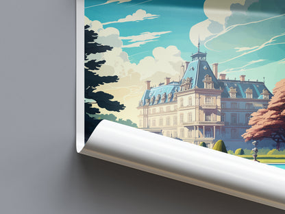 Fontainebleau Travel Print Wall Art Fontainebleau Wall Hanging Home Décor Fontainebleau Gift Art Lovers France Art Lover Gift Fontainebleau