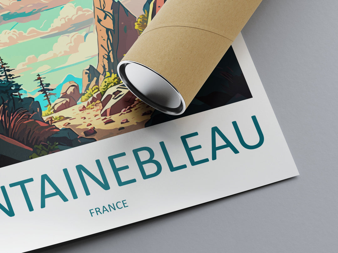 Fontainebleau Travel Print Wall Art Fontainebleau Wall Hanging Home Décor Fontainebleau Gift Art Lovers France Art Lover Gift Fontainebleau
