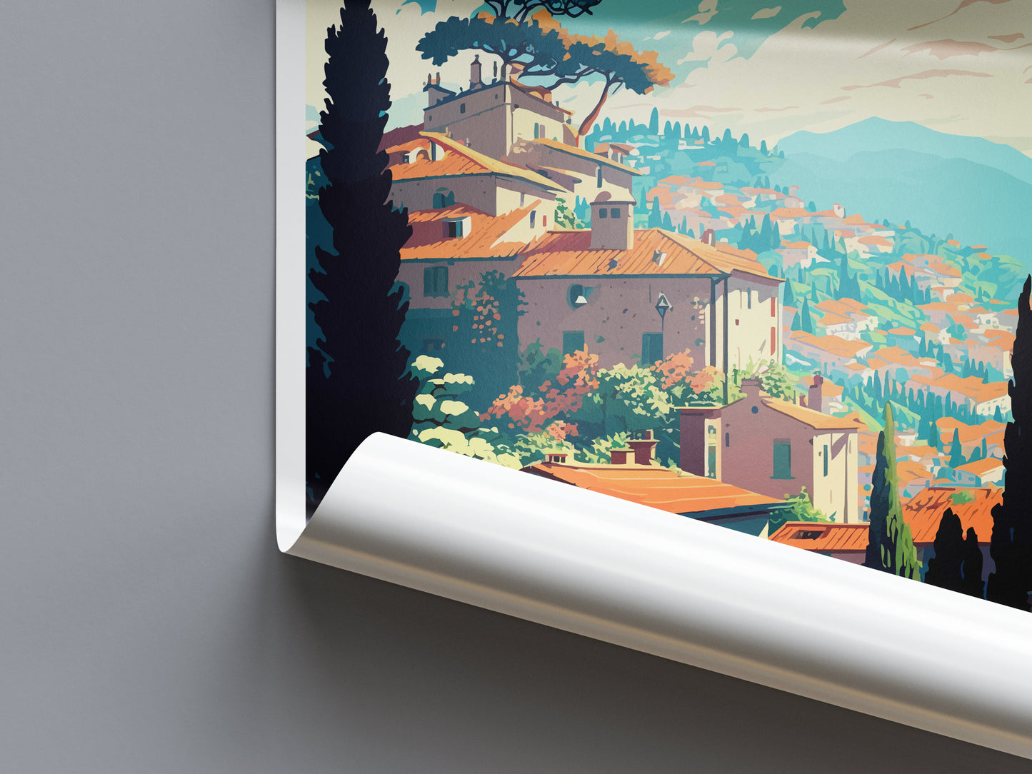 Grasse Travel Print Wall Art Grasse Wall Hanging Home Décor Grasse Gift Art Lovers France Art Lover Gift Grasse Print France Artwork Gift