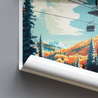 Vail Ski Resort Travel Print Wall Art Vail Ski Resort Wall Hanging Home Décor Vail Gift Art Lovers Ski Art Lover Gift Vail Print Skiing