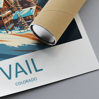 Vail Ski Resort Travel Print Wall Art Vail Ski Resort Wall Hanging Home Décor Vail Gift Art Lovers Ski Art Lover Gift Vail Print Skiing
