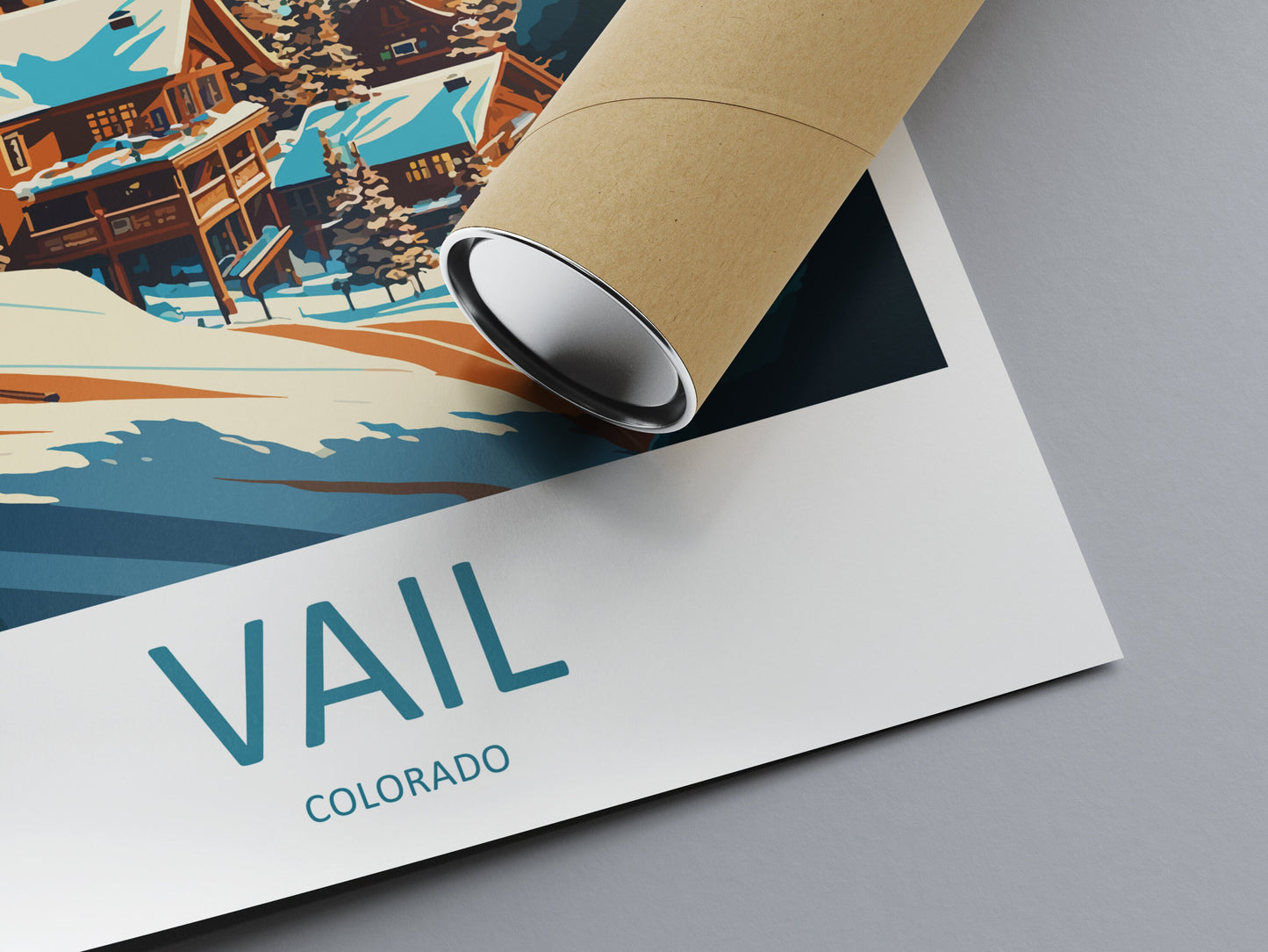 Vail Ski Resort Travel Print Wall Art Vail Ski Resort Wall Hanging Home Décor Vail Gift Art Lovers Ski Art Lover Gift Vail Print Skiing