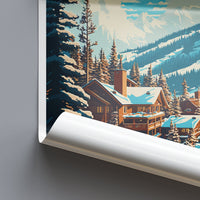 Vail Ski Resort Travel Print Wall Art Vail Ski Resort Wall Hanging Home Décor Vail Gift Art Lovers Ski Art Lover Gift Vail Print Skiing