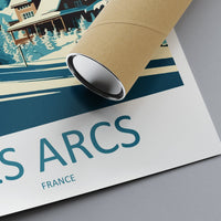 Les Arcs Travel Print Wall Art Les Arcs Wall Hanging Home Décor Les Arcs Gift Art Lovers Ski Art Lover Gift Les Arcs Print Skiing Poster