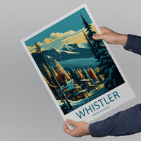 Whistler Travel Print Wall Art Whistler Wall Hanging Home Décor Whistler Gift Art Lovers Ski Art Lover Gift Whistler Print Skiing Whistler