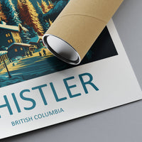 Whistler Travel Print Wall Art Whistler Wall Hanging Home Décor Whistler Gift Art Lovers Ski Art Lover Gift Whistler Print Skiing Whistler