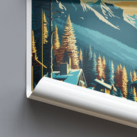 Whistler Travel Print Wall Art Whistler Wall Hanging Home Décor Whistler Gift Art Lovers Ski Art Lover Gift Whistler Print Skiing Whistler