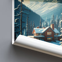 Whistler Travel Print Wall Art Whistler Wall Hanging Home Décor Whistler Gift Art Lovers Ski Art Lover Gift Whistler Print Skiing Whistler