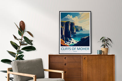 Cliffs of Moher Print Cliffs of Moher Home Décor Landscape Art Print Cliffs of Moher Wall Art for Ireland Enthusiast Gift Wall Hanging Art
