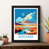 Atacama Desert Travel Print Wall Art Atacama Desert Wall Hanging Home Decoration Atacama Desert Gift Art Lovers Wall Art Print Art Atacama