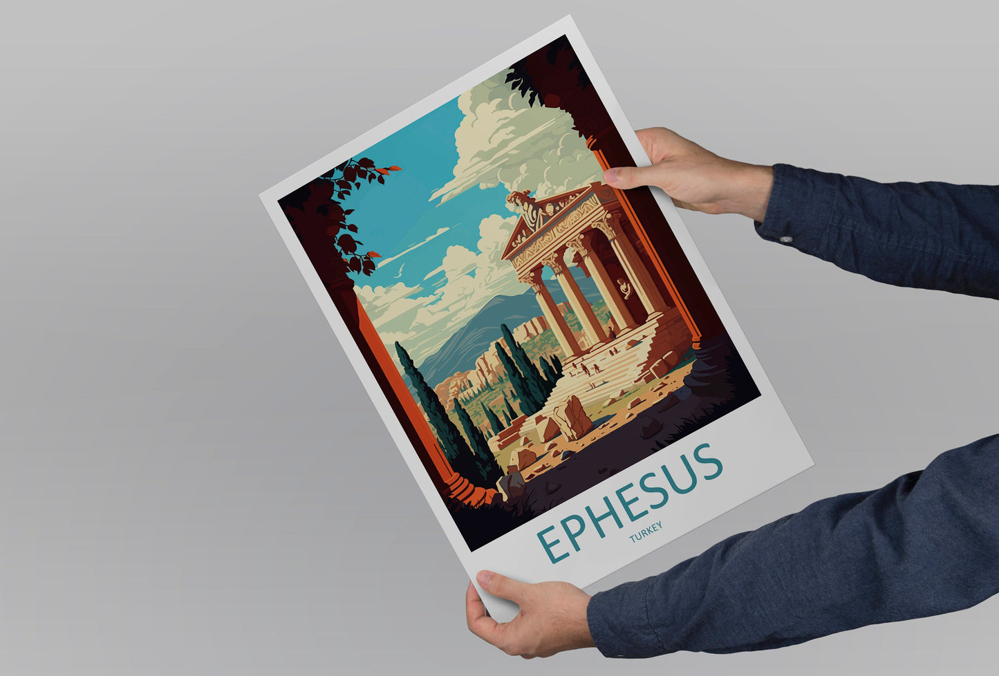Ephesus Travel Print Wall Art Ephesus Wall Hanging Home Decoration Ephesus Gift Art Lovers Wall Art Print Art Ephesus Wall Print Turkey Art